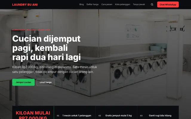Tampilan tema Arang