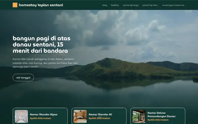 Tampilan tema Bakau