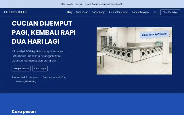 Tampilan tema Beludru