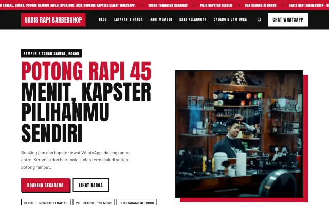 Tampilan tema Cambang