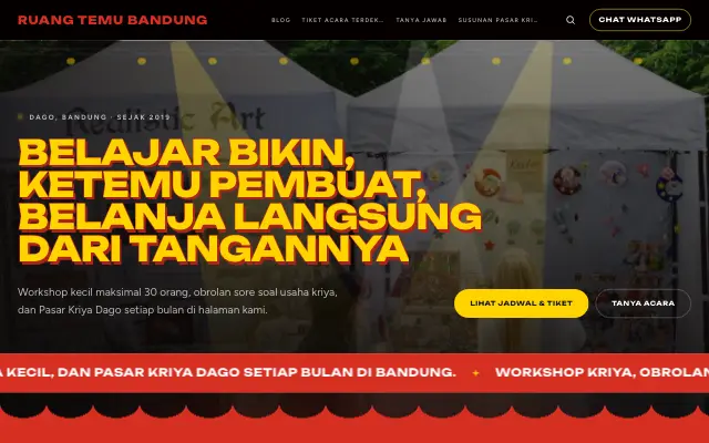 Tampilan tema Cicip