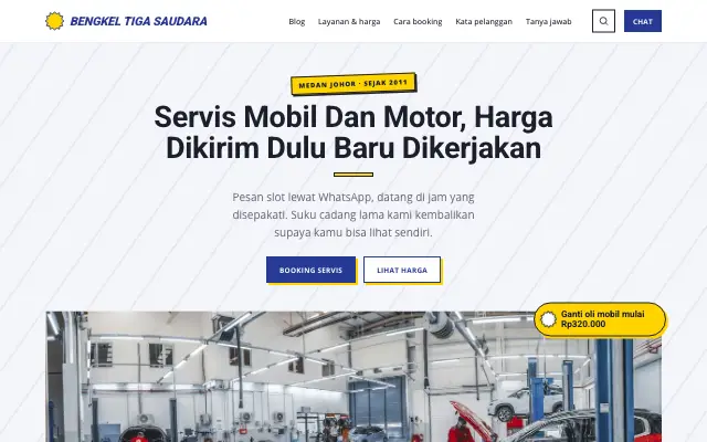 Tampilan tema Dongkrak