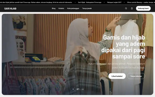 Tampilan tema Gawai