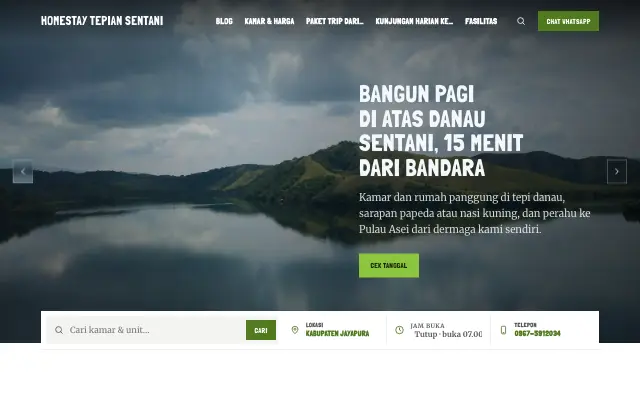 Tampilan tema Jagawana