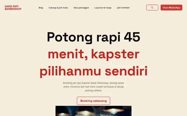Tampilan tema Jambul