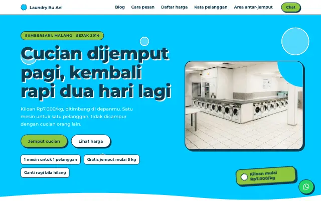 Tampilan tema Jemur