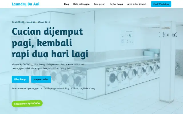 Tampilan tema Katun
