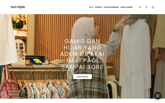 Tampilan tema Kawung
