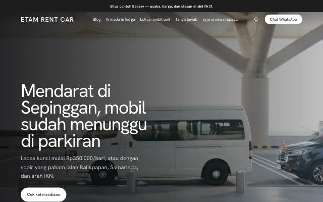 Tampilan tema Kayuh
