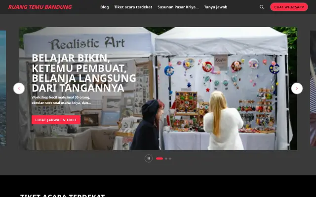 Tampilan tema Konser