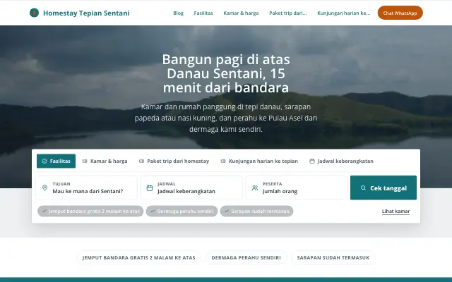 Tampilan tema Koper