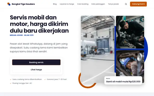 Tampilan tema Lincah