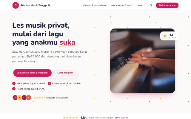 Tampilan tema Lisan