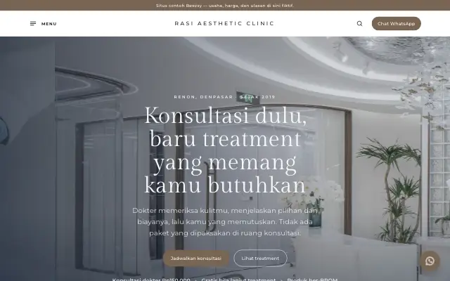 Tampilan tema Lulur