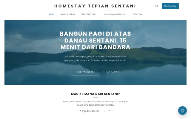 Tampilan tema Madu