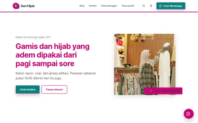 Tampilan tema Meong