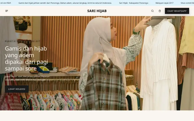 Tampilan tema Murni