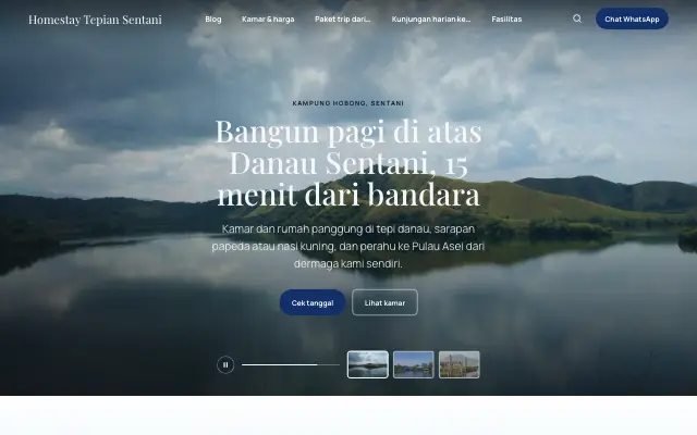 Tampilan tema Pesisir