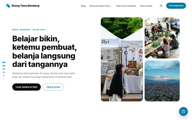 Tampilan tema Pijar