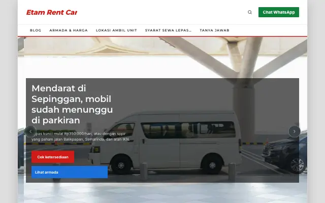 Tampilan tema Rombongan