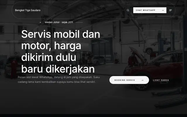 Tampilan tema Senyap